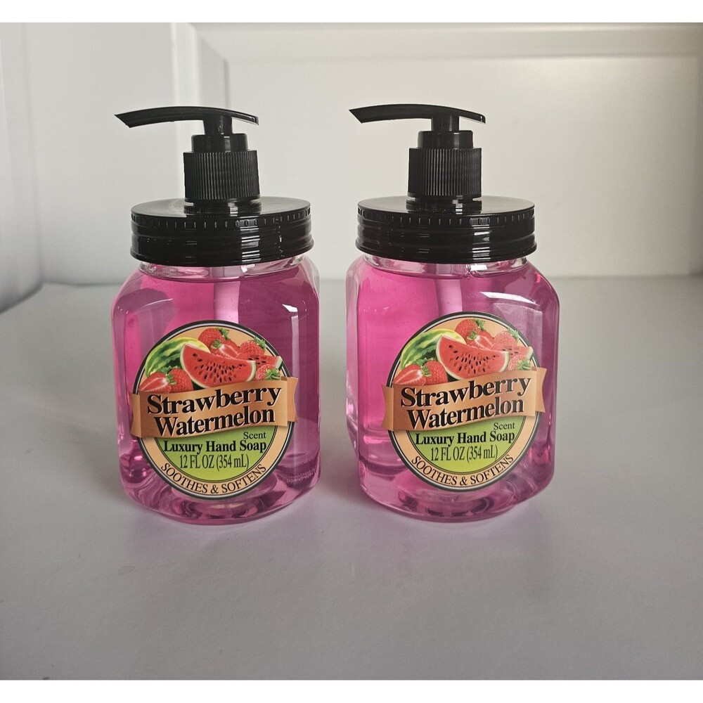 Strawberry Watermelon Luxury Hand Soap 12fl.oz ( 2pc)